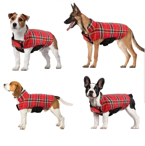 Kuoser Plaid Dog Jacket - Picture 3 of 13